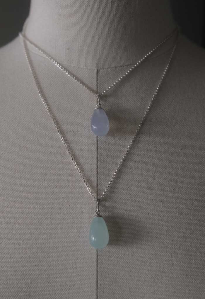 Tear Dropped Shaped Necklace