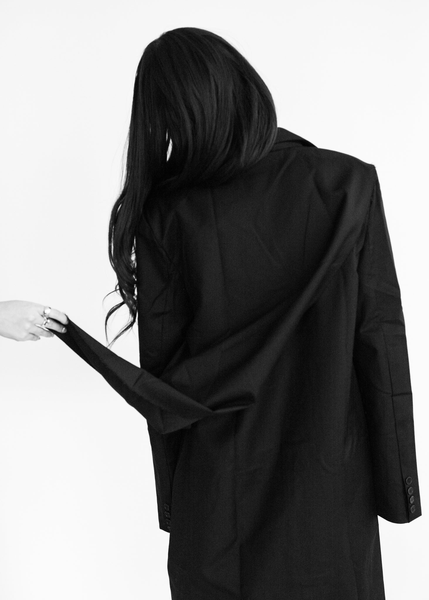 Long Side Ruffle Coat